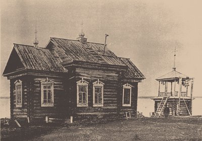 Kerk van de presentatie van de Heilige Maagd Maria, Dudinka, 1910s door Unbekannt
