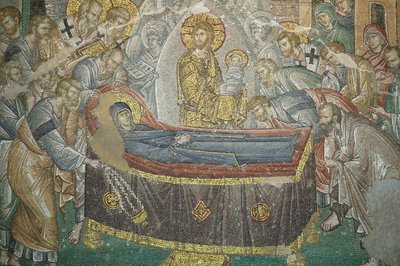 Kerk van St. Saviour van Chora. De Ontslapenis van de Maagd, Istanbul, Turkije door Unbekannt