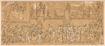 Cimabues beroemde Madonna wordt in processie gedragen..., 1853-1855 ca. 1880-1882 door Unbekannt