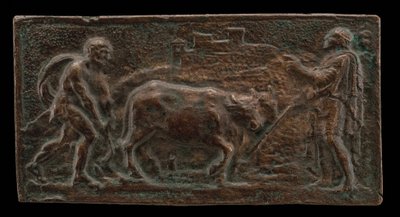 Cincinnatus bij de ploeg, late 16e eeuw door Unbekannt