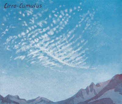 Cirro-Cumulus - Een dozijn van de belangrijkste wolkenvormen in de lucht, 1935 door Unbekannt