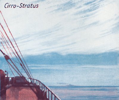 Cirro-Stratus - Een dozijn van de belangrijkste wolkenvormen in de lucht, 1935 door Unbekannt