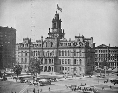 Stadhuis, Detroit, Michigan, ca. 1897 door Unbekannt