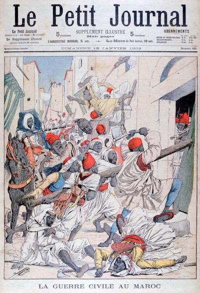 Burgeroorlog in Marokko, 1903 door Unbekannt