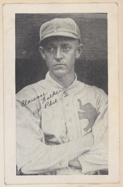 Clarence Walker, L.F. Phil - A., van Baseball strip kaarten W575-2, ca. 1921-22 door Unbekannt