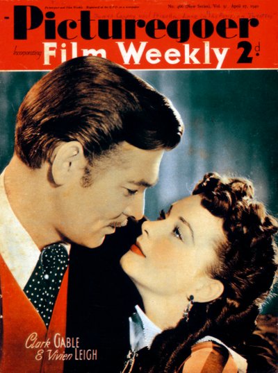 Clark Gable 1901-1960 en Vivien Leigh 1913-1967, acteurs, 1940 door Unbekannt
