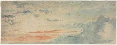 Wolkstudie, 1800s door Unbekannt