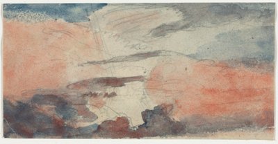 Wolkstudie, 1800s door Unbekannt
