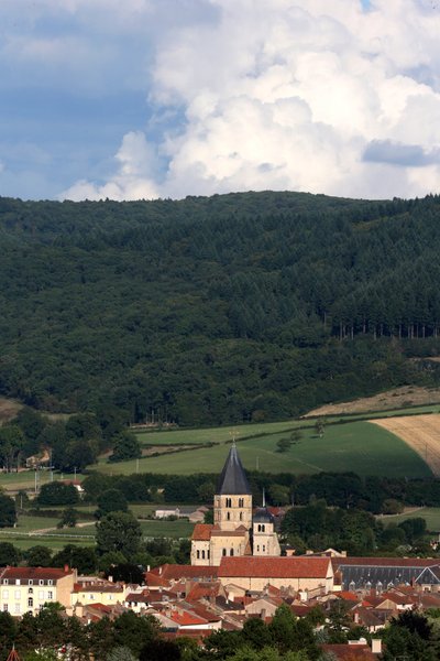 Cluny, Saone-et-Loire, Cluny Abdij gewijd aan St. Peter, een voormalig Benedictijns klooster in Cluny door Unbekannt