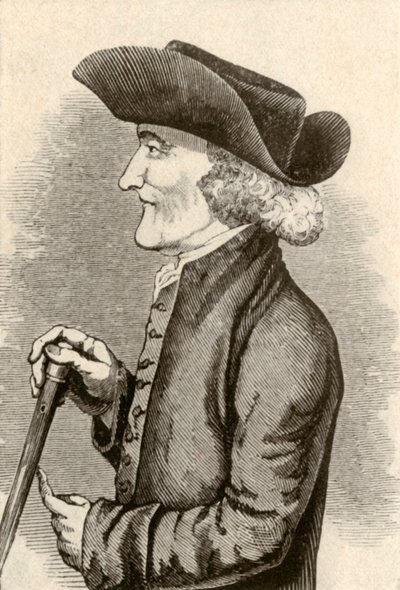 Steekhoed gedragen door een Quaker heer uit Pennsylvania, 1774, 1937 door Unbekannt