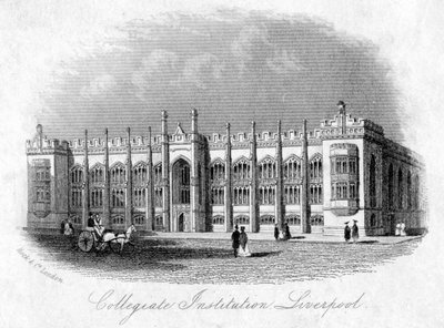 Collegiale instelling, Liverpool, ca. 1870s door Unbekannt