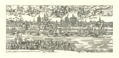 Keulen aan de Rijn in 1530 door Unbekannt
