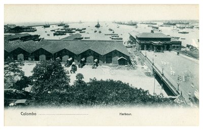 Haven van Colombo, Ceylon, begin 20e eeuw door Unbekannt