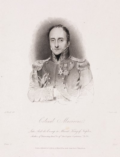 Kolonel Francis Macerone, Britse soldaat en mechanische uitvinder door Unbekannt