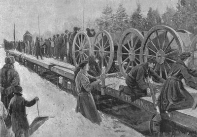 Koloniale Troepen voor Zuid-Afrika, 1900: Canadese Artillerie instappen in Ottawa, 1901 door Unbekannt