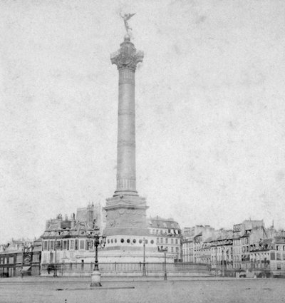 Colonne de Juillet, Place de la Bastille, Parijs, Frankrijk, eind 19e of begin 20e eeuw door Unbekannt