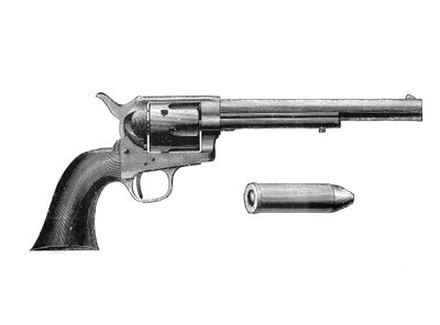 Colt Frontier revolver, uitgevonden door Samuel Colt 1814-62, ca. 1890 door Unbekannt