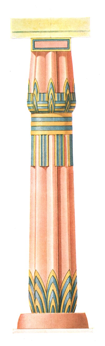 Zuil van Karnak, Egypte, 1928 door Unbekannt