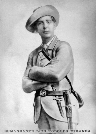 Commandant Luis Rodolfo Miranda, commandant van het Cubaanse Bevrijdingsleger, ca. 1910 door Unbekannt