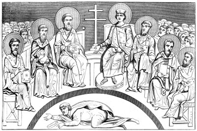 Herdenking van het tweede concilie van Nicea, 9e-10e eeuw, 1849 door Unbekannt