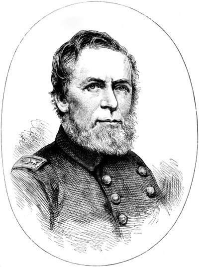 Commodore AH Foote, Unie marineofficier van de Amerikaanse Burgeroorlog, ca. 1880 door Unbekannt