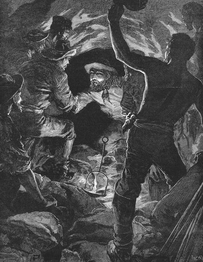 Voltooiing van de St Gotthard Tunnel onder de Alpen, 1880 door Unbekannt