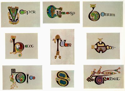 Samengestelde letters, 800 AD door Unbekannt