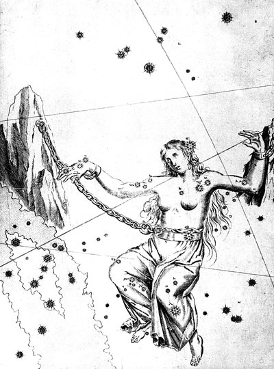 Constellatie van Andromeda, 1723 door Unbekannt