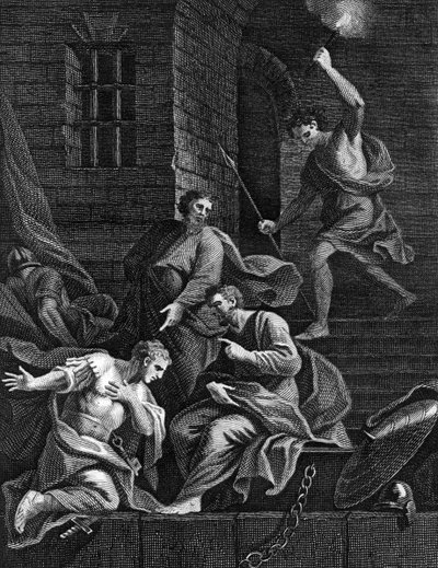 Bekering van de cipier, 1815 door Unbekannt