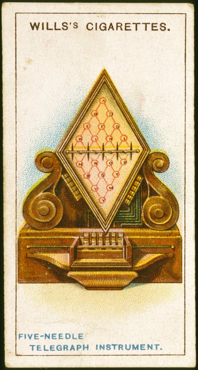 Cook en Wheatstones 5-naald telegraaf, 1837 1915 door Unbekannt