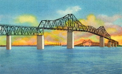 Cooper River Brug, Charleston, S.C., 1942 door Unbekannt