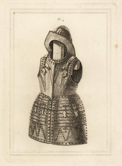 Corcelet of harnas van heldere arquebus en morion helm uit de Tower of London door Unbekannt
