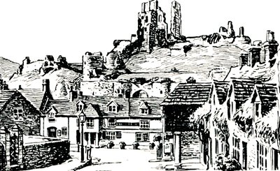 Corfe Village, 1929 door Unbekannt