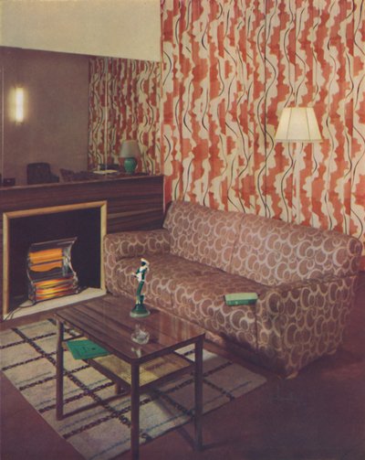 Hoek van een lounge in een Londens appartement door Ian Henderson, ca. 1945 door Unbekannt