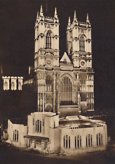 Kroningsverlichting - Westminster Abbey, 1937 door Unbekannt