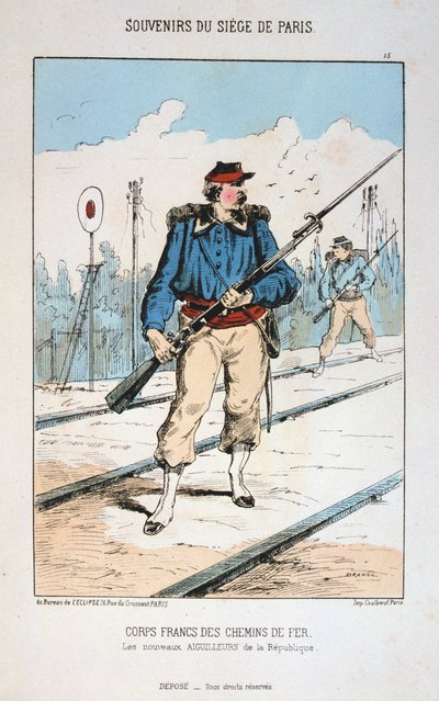 Corps Francs des Chemin de Fer, Beleg van Parijs door Unbekannt