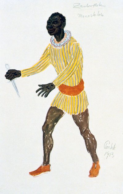 Kostuumontwerp voor Monostatos, 1913 door Unbekannt