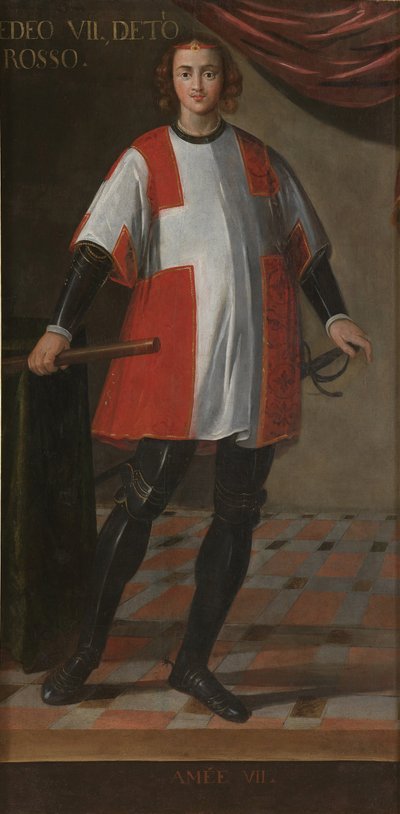 Graaf Amadeus VII van Savoye 1360-1391 door Unbekannt