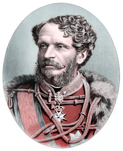 Graaf Julius Andrassy 1823-1890, Hongaarse staatsman, ca. 1880 door Unbekannt