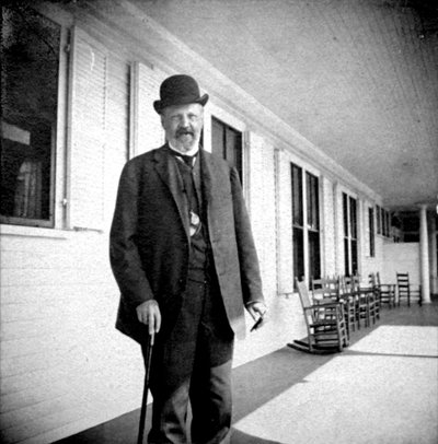 Graaf Sergei Yulyevich Witte, Russische premier, tijdens zijn reis naar de VS, 1905 door Unbekannt