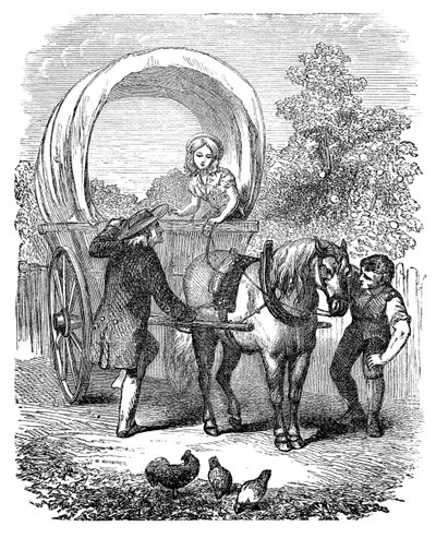 Landelijke transportwagen met kap, ca. 1882 door Unbekannt