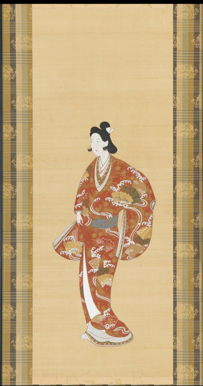 Courtisane, Edo-periode, 1661-1673 door Unbekannt