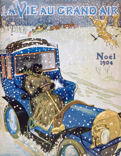 Omslag voor het kerstnummer van het tijdschrift La Vie au Grand Air, 1904 door Unbekannt