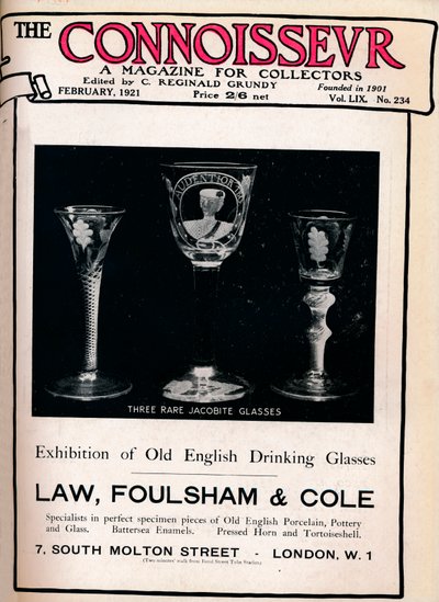 Omslag van The Connoisseur, februari 1921 door Unbekannt