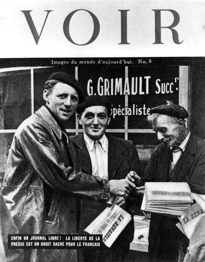 Omslag van Voir magazine, 1944 door Unbekannt