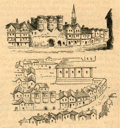 Cromwell House, van Aggass Map, 1897 door Unbekannt