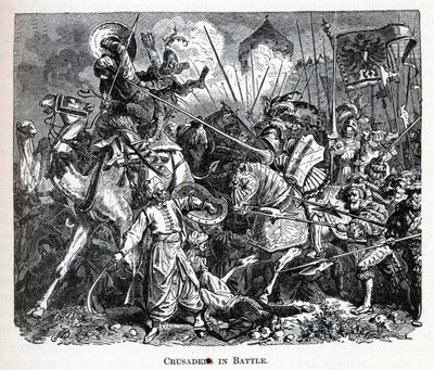 Kruisvaarders in de strijd, 1882 door Unbekannt