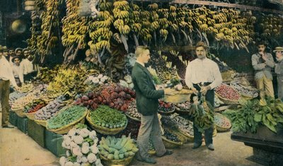 Cubaanse fruitwinkel, ca. 1910 door Unbekannt