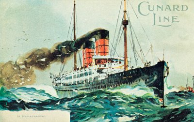 Cunard Line, Midden-Atlantisch, ca. 1900 door Unbekannt