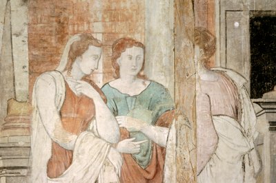 Cupido en Psyche muurschildering, Hill Hall, Theydon Mount, Essex door Unbekannt